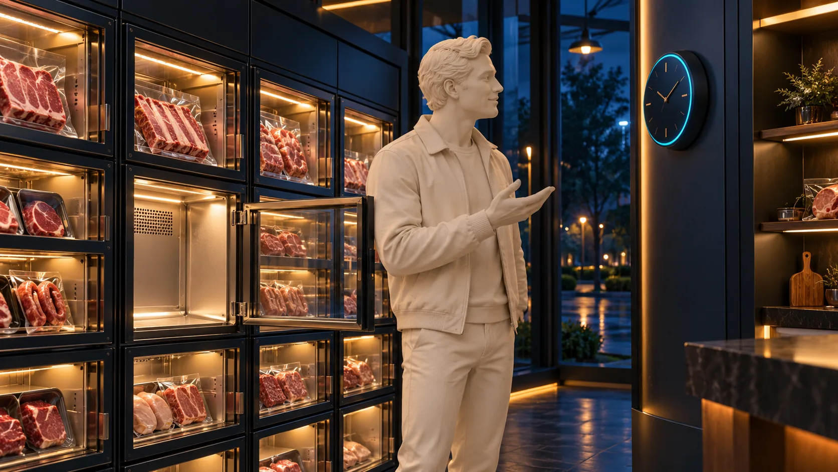 24/7-Fleischautomat: Vorbestellung außerhalb der Öffnungszeiten